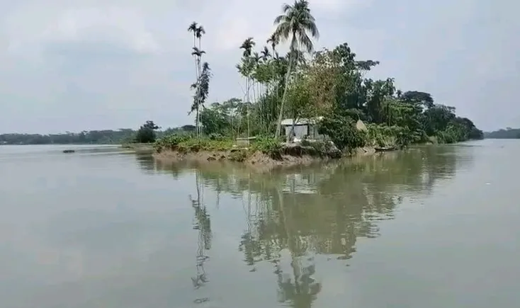 ঝালকাঠিতে বিষখালীর ভাঙনে বিলীন হওয়ার আশঙ্কায় অস্তিত্ব সংকটে ৫৪ পরিবার   